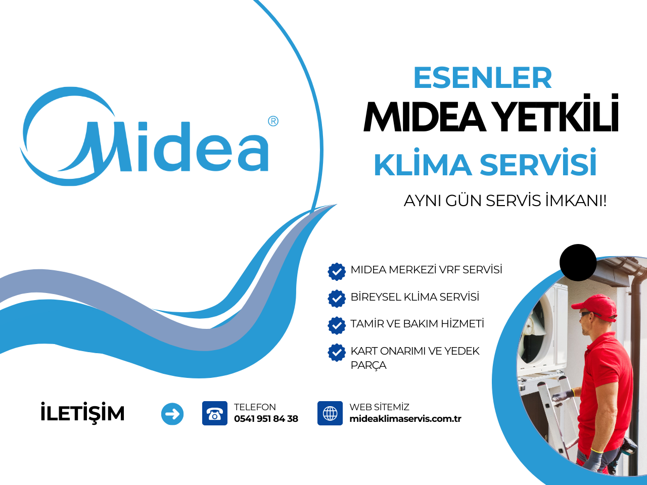 esenler midea yetkili servisi